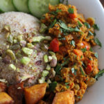 Moroccan Curried Chickpea Bowl Top Down